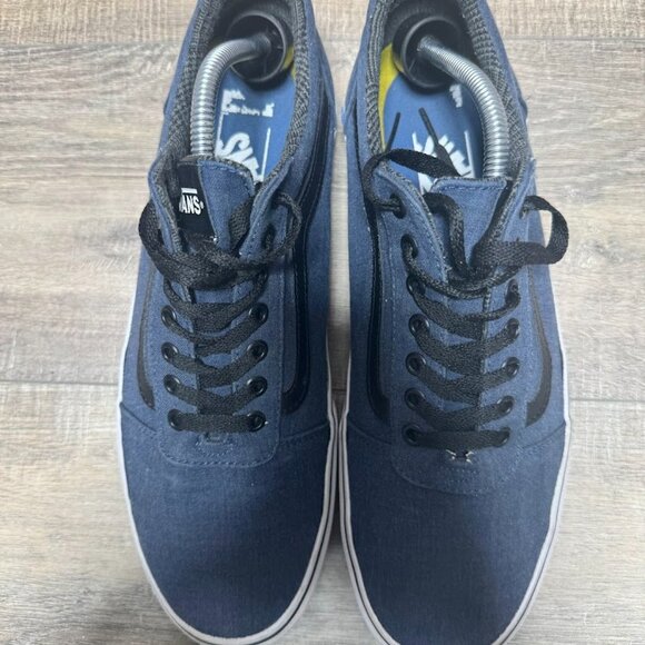 Vans Ward Denim Blue Textile Sneaker Men's Size 11.5 - Picture 2 of 7